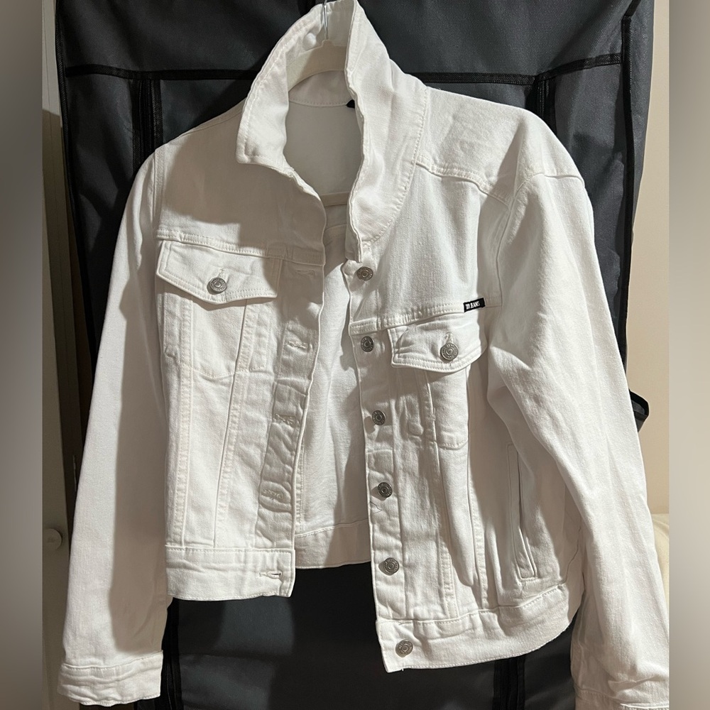DKNY White Denim Jacket